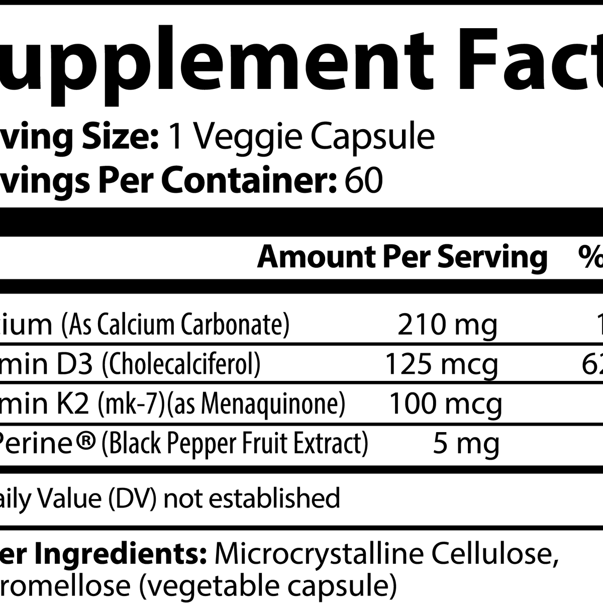 Vitamin D3 + K2 - Bone & Heart Support